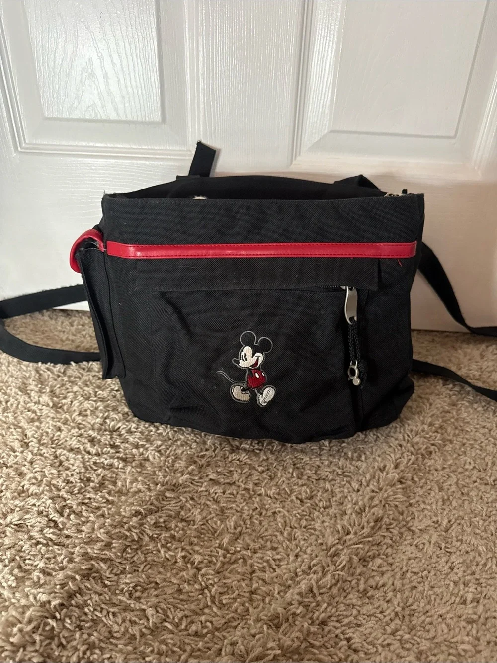 Disney Black and Red Mickey Messenger Bag